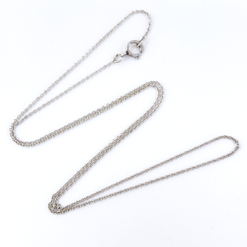 Sterling Silver Rope Chain Necklace - Silver